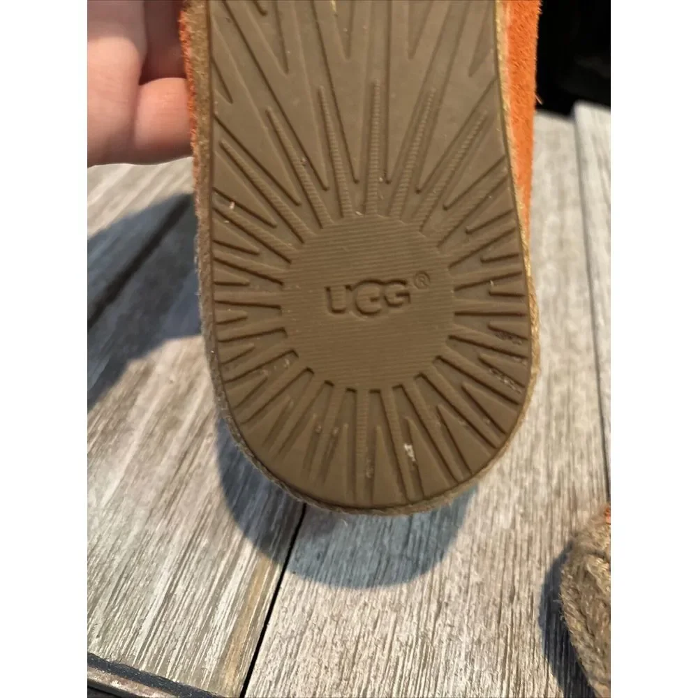 UGG Australia SANDRINNE II orange suede espadrille loafers 1016678‎ size US 7